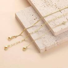 MBW Gold Bracelets Women, Dainty 14K Gold Plated Bracelet Stack Beaded Chain Bracelet Set Thin Small Cute Paperclip Bracelets Fashion Waterproof Jewelry Gold Accessories Women - 風格5 - 查看 6