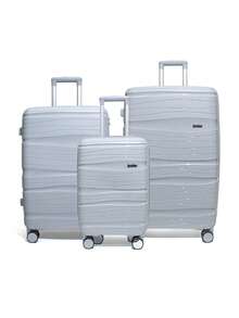 Lockable Hard-Shell Travel Suitcase, Luggage Set, Unisex Spinner Luggage With Wheels - Multicolor - View 14