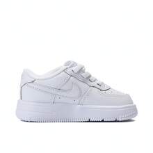 Nike 幼儿男童 FORCE 1 LOW EASYON (TD) 运动鞋，低帮厚底运动鞋 FN0236-111 - 白色 - 查看 2
