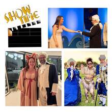 Airhostess Judge Colonial Wig For M Funny Crazy Wigs Washington Hallowe Costume Cosplay Party Wigs (Light Brown) - C-70s 假髮-棕色 - 查看 7