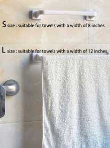 1pc No-Drill Towel Rack, Wall-Mounted Shoe Shelf, Storage Rack, Suitable For Bathroom, Kitchen And More