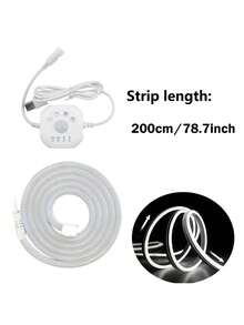 Motion Sensor Neon Lights With Warm/White Neon Flex Strip | USB Powered LED Lights 1-5M Length For Indoor/Outdoor Lighting For Garden, Stairs, Corridors, Bedroom Decor - Multicolor - View 17