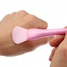 2 Pcs Silicone Face Mask Brushes, Face Mask Applicator Brushes, Soft Silicone Brushes - White Pink - View 7