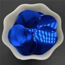 200 件 25 毫米 PVC 扁平圆形散片，带 1 个侧孔，亮片缝纫婚礼工艺配件 DIY 吊坠亮片饰边