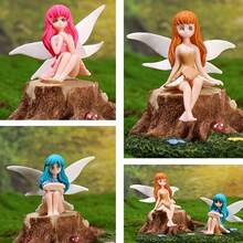 4 piezas Figuras decorativas creativas y lindas de hadas - Multicolor - Ver 4
