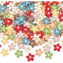 20/80PCS Mixed Color Flowers Fabric Patches For Clothes - Cute And Playful Five-Petal Appliques For DIY Crafts, Knitting, DIY Crafts, Home Decor, DIY Mirror, Makeover Material, Hairbands, Hats& Clothing Accessories, Holiday Accessories, Crochet Supplies - Multicolor - View 13