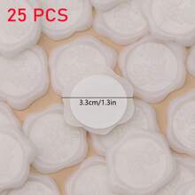 CYFUN DESIGN 20/25 PCS Eucalyptus Pattern Real Wax Sealing Stickers Self-Adhesive Wedding Invitation Envelope Seal Stickers For Decorating Wedding Invitations, Gifts,Back To School,School Supplies