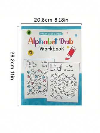 Preschool & Kindergarten Fun Pen Control Alphabet Writing Workbook - Interactive Activities, Fine Motor Skills & Brain Development, Early Learning White Educational Exercise Book, Pre-K Worksheets