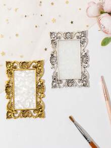 1 件皇冠美甲工具，复古欧式调色板展示板，多功能调色板，美甲作品拍摄道具，美甲展示板，美甲用品，美甲工具，美甲工具，返校，指甲，按压指甲用美甲工具 - 彩色 - 查看 4