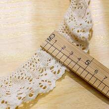 35,82 pulgadas de encaje vintage para manualidades DIY en ropa, bolsos, decoraciones de boda, costura y textiles para el hogar.