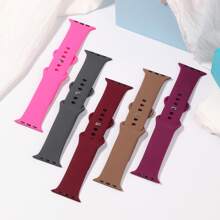 Correa de silicona deportiva compatible con bandas de de 40mm, 38mm, 41mm, 44mm, 45mm, 42mm, 49mm para mujeres y hombres, pulsera suave resistente al agua, correa de repuesto deportiva para bandas de Series 9, 8, 7, 6, 5, 4, 3, 2, 1, SE, Ultra