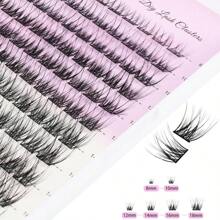 Lash Clusters Extensions 240pcs Individual Lashes 14-18mm Mixed Long Natural Look DIY Eyelash Extension Supplies C Curl Individual Eyelashes Faux Mink Cluster Lashes 0.07 (40D-0.07C-14-18mm)