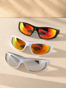 4pcs/3pcs/2pcs/1pc New Fashion Glasses For Outdoor Sports Cycling Eyewear, Unisex For Summer Beach Vacation,Outdoor,Travel