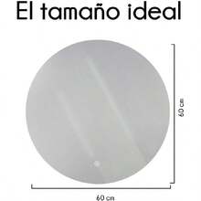 Espejo Inteligente de Baño Circular con Luz LED| Control Táctil, Montaje en Pared, Diseño Moderno y Elegante - 1 - Ver 3