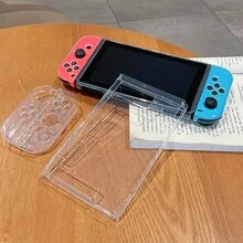 1pc Transparent Protective Soft Case For Nintendo Switch OLED Console - Transparent - View 7