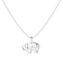 dollrinboy 1pc 14K Gold Plated Elephant Pendant Necklace For Women With 3mm Stainless Steel Figaro Chain Necklace - Elephant - View 12