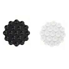 4/3/2/1pc Creative Round Dual-Sided 19 Silicone Suction Cup Portable Sticky Phone Tablet Holder For Organizing And Decoration - Suitable For Bathroom, Kitchen, Mirror