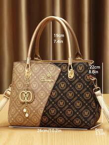 This Year's Popular Three Pieces Set Of Mother And Daughter Bags, Classic Large Capacity Women's Casual Handbag, High-End Temperament Women's Presbyopia Bag - Gold - View 8