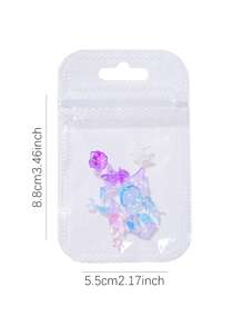 50pcs Luminous Nail Art Charms-Resin Flatback Rhinestones In Assorted Fish&Jellyfish Shapes For DIY Nail Decor,Scrapbooking & Crafts,Non-Scented