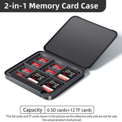 Llano Card Case Holder Water Resistant & Anti-Shock Memory Card Case For SD/Micro SD TF Card Carrying Storage Organizer Protector Cover With Labels