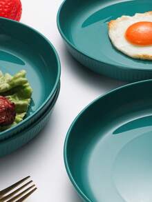 1/4/8 件塑料餐盘/沙拉盘，适用于露营、厨房、洗碗机和微波炉