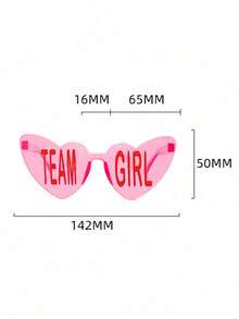 12pcs-Baby Shower Gender Reveal Glasses Blue And Pink Sunglasses Frameless Team Girl And Team Boy Decor For Gender Reveal Party - Multicolor - View 5