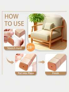 24pcs Silicone Chair Leg Floor Protectors - Square Furniture Sliders For Hardwood Floors, Non-Slip Pads Furniture Floor Protectors Furniture Leg Floor Protectors - White - View 6