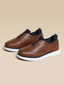 Boys'  Oxfords Dress Shoes Classic Styles For Formal Events And Daily Wear(Toddler/Little Kid/Big Kid) - 棕色 - 查看 7