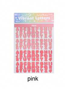 8 Sheets/Pack Vitality Alphabet Series Stickers, Gradient English Alphabet Pattern Design Handbook DIY Album Decoration Stickers, Gifts For Friends