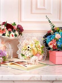 2pcs Crinkle Pearl Floral Wrapping Paper, Crinkle Pearl Organza Flower Packaging Paper, DIY Floral Mesh Crinkle Wave Paper, Suitable For Wedding Anniversary Birthday Flower Shop Supplies, Holiday Party Decorations, Graduation Gift Wrapping Paper