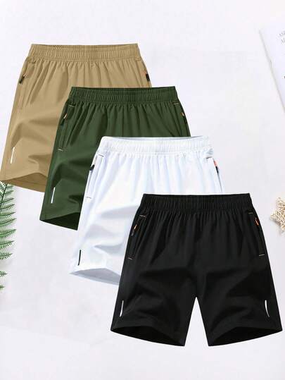 Men's Quick Dry Sports Shorts With Pockets - Lightweight Running, Fitness, Basketball Workout Shorts, Comfortable Breathable Activewear