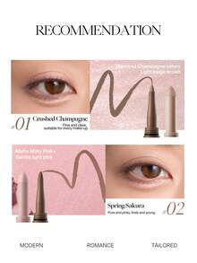 JOOCYEE 双头眼影笔 丰盈显色 - 01 CRUSHED CHAMPAGNE - 查看 8