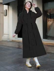 Fashionable Raincoat, Women's Raincoat, Thickened Raincoat, Waterproof Poncho, Multi-Functional Raincoat, Outdoor Activity Raincoat, Cycling Raincoat, Travel Raincoat, Hiking Raincoat - Black - View 4