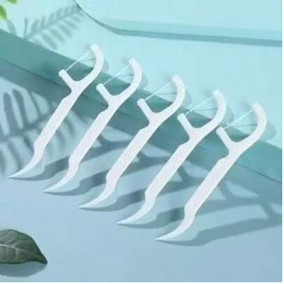 200 unidades de fio dental Fio dental ultrafino arqueado