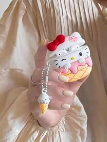 Sanrio 1 件  KT Kitty 可爱无线耳机盒保护套适用于 Apple 1/2/3/4/Pro/Pro2（不含耳机）