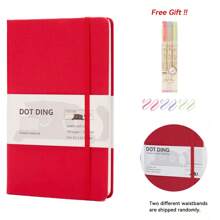 1 Pc A5 Notebook Agenda Planner Dotted Inner 80 Sheets 100 GSM Cloth Cover Ivory White Paper Hand Account Journal School Stationery Supplies Back To School