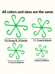 4 Packs Of Durable Plant Support Clips,Plant Support Fasteners,Sturdy Stem Clamps For Climbing Plants - Plastic Material,Or Indoor Climbing Plants, Plant Supports(Random Color)