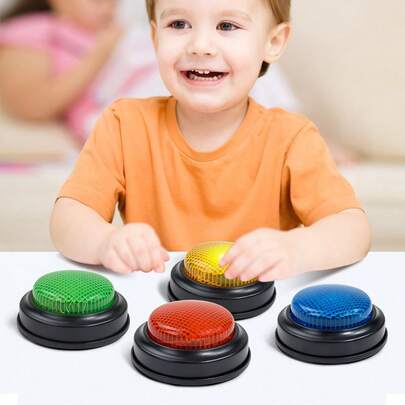 Answer Buzzers For Game Shows 4pcs Game Buzzers With Lights & Sounds BuzzButtons For Kids Or Adults Perfect For Classroom Game