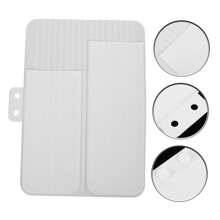 1 件精致简约时尚白色硅胶垫直发器隔热白色卷发器直发器夹保护套，硅胶耐热垫便携式旅行支架直发器收纳袋适用于卷发棒 - 彩色 - 查看 7