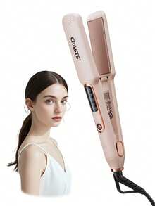 CRASTS 专业直发器、平板夹、卷发器、直发器和卷发器、快速加热、液晶显示屏、快速温度调节、钛硬板、家庭和沙龙使用、护发礼品 - 美規A型插(110-127V) - 查看 9