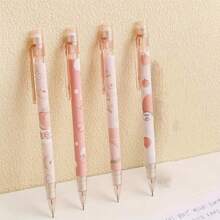 10 piezas Lápices automáticos con núcleo de lápiz de 0.5mm con diseños de dibujos animados: Lápices móviles, sin necesidad de afilar o presionar, garantiza una escritura suave sin ensuciar las manos, útiles escolares, de vuelta a la escuela