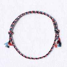 Pulseira ajustável trançada colorida boêmia, 20/10 peças, pulseiras de amizade de corda de algodão colorida, feitas à mão, lembrancinhas de festa, pequenos presentes