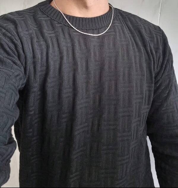 Sueter Blusa Masculina Tricot Manga Longa Inverno 3D