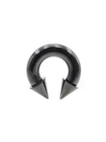 1 Peça Piercing de Septo/Expansor de Orelha Interno com Rosca, Formato de Bola com Picos, Material Aço Inoxidável, Tamanho Grande de 3mm a 10mm