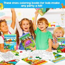 24 Pieces Dinosaur Mini Coloring Books For Kids Party Favors Dino Drawing Activity Book Bulk Small Coloring Book For Boys Girls Birthday Gift Jurassic Party Goodie Bag Stuffer Classroom Supplies, Perfect For Valentines Gift, Easter Basket Stuffers, Halloween And Christmas Gift - 彩色 - 查看 5