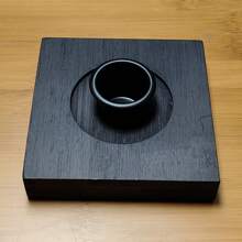 Bamboo Candle Holder, Matte Black Candlestick For Dinner, Romantic Decor, Wedding, Christmas, Candlelight Dinner