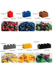 1000pcs Mini Colorful Snap-Together Building Blocks, Creativity And Stress Relief Toy Set