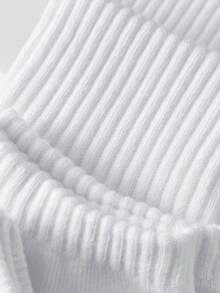 10双装儿童休闲中筒袜，白色、黑色，防臭，运动风格，透气，吸湿排汗，适合3-16岁儿童，冬季款 - 彩色 - 查看 2