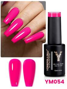 YOKEFELLOW 6色亮粉色凝胶指甲油，10毫升春夏彩色凝胶指甲油，光泽持久，可使用LED UV灯轻松卸除，打造沙龙级美甲效果，适合美甲沙龙、美甲店、DIY居家使用，女士适用，2025母亲节新品礼物 - 彩色 - 查看 15
