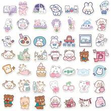 100/200张可爱小熊贴纸，乙烯基防水卡通贴纸套装，适用于水瓶、笔记本电脑、吉他、滑板、剪贴簿等，青少年成人适用，大包装贴纸